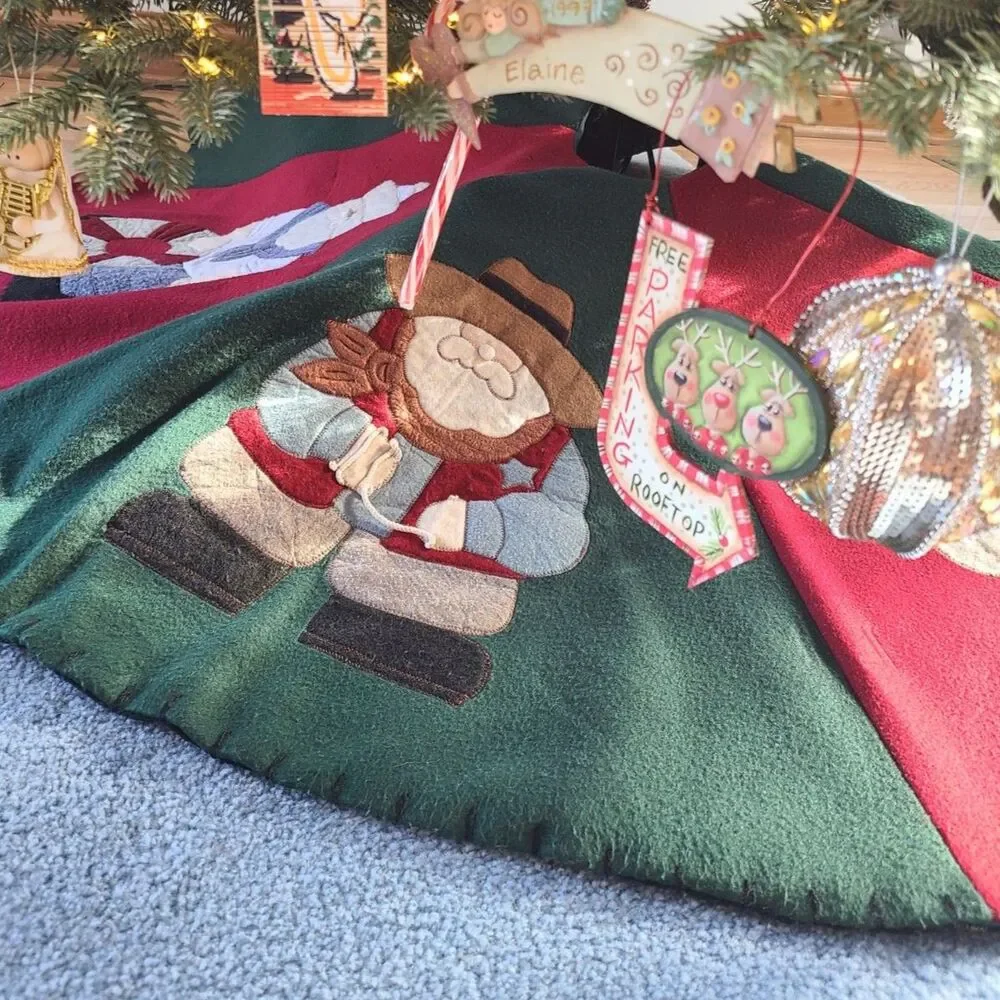 TJMaxx Christmas Tree Skirt Professions Cowboy Golfer Firefighter And More